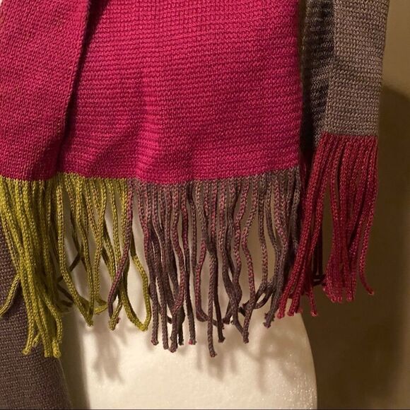 Bonnefoy Color Block Wool Blend Scarf - Picture 5 of 7